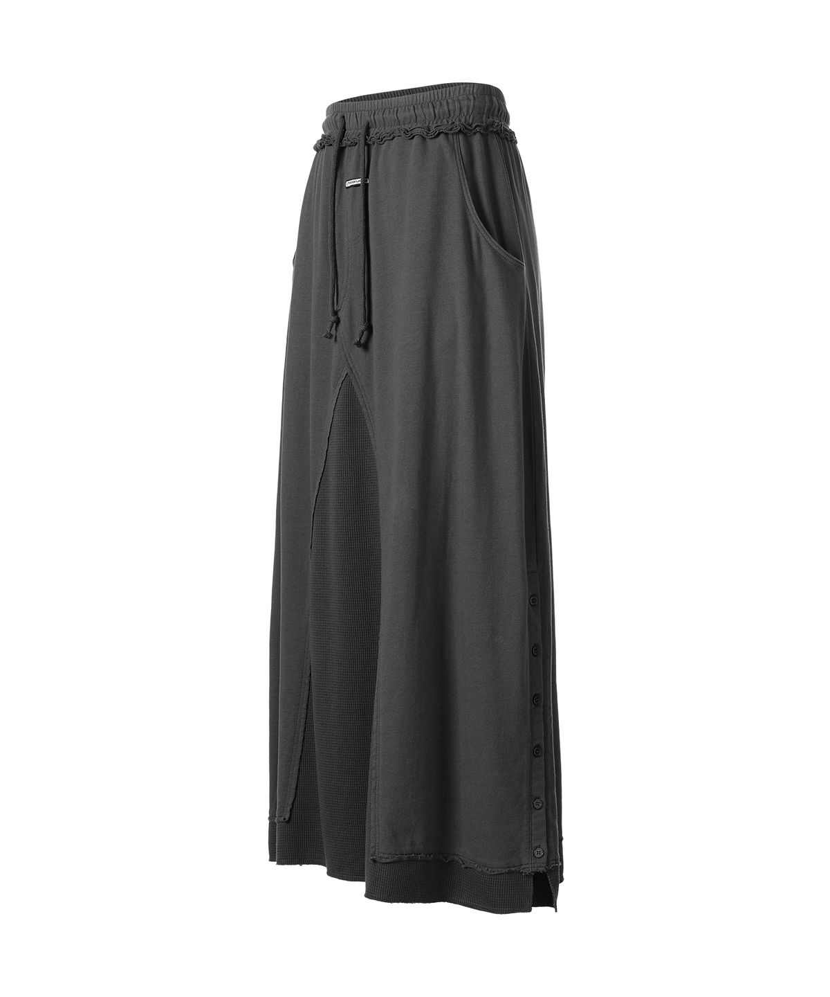 더바이닐하우스(THEVINYLHOUSE) MULTI LAYER SWEATSKIRT(W) CHARCOAL