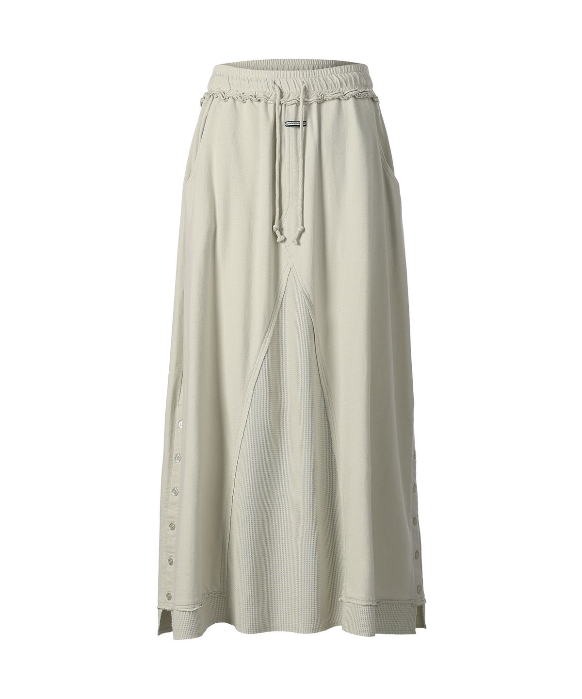 더바이닐하우스(THEVINYLHOUSE) MULTI LAYER SWEATSKIRT(W) BEIGE