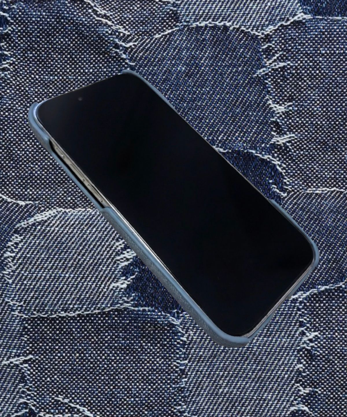 블레임 스튜디오(BLAMESTUDIO) vintage button MagSafe Washed Denim Case