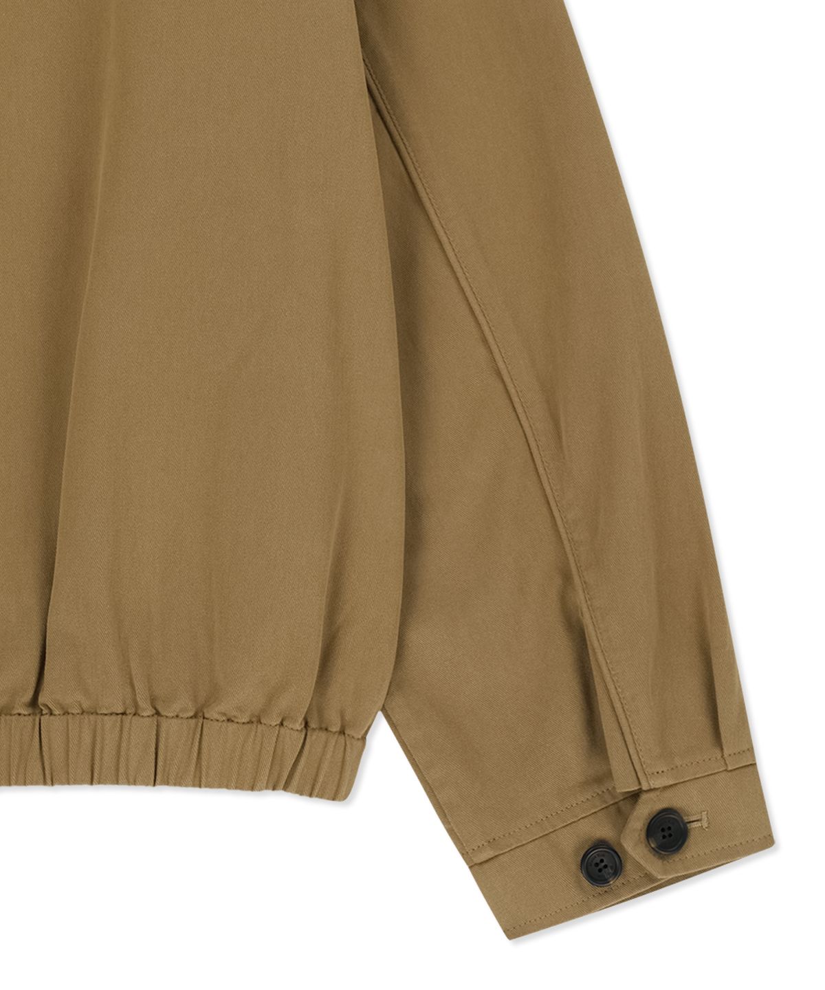 마뗑킴(MATIN KIM) CORDUROY CONTRAST TRIM BLOUSON JUMPER IN BEIGE