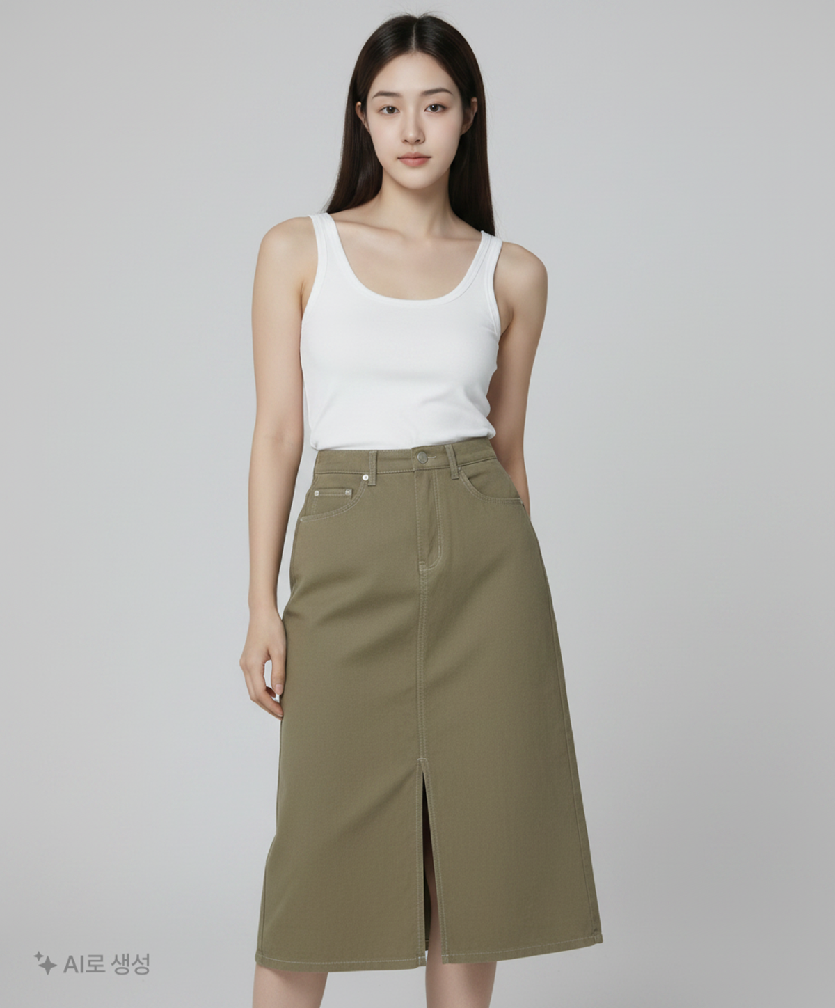어커버(ACOVER) 롱스커트 M