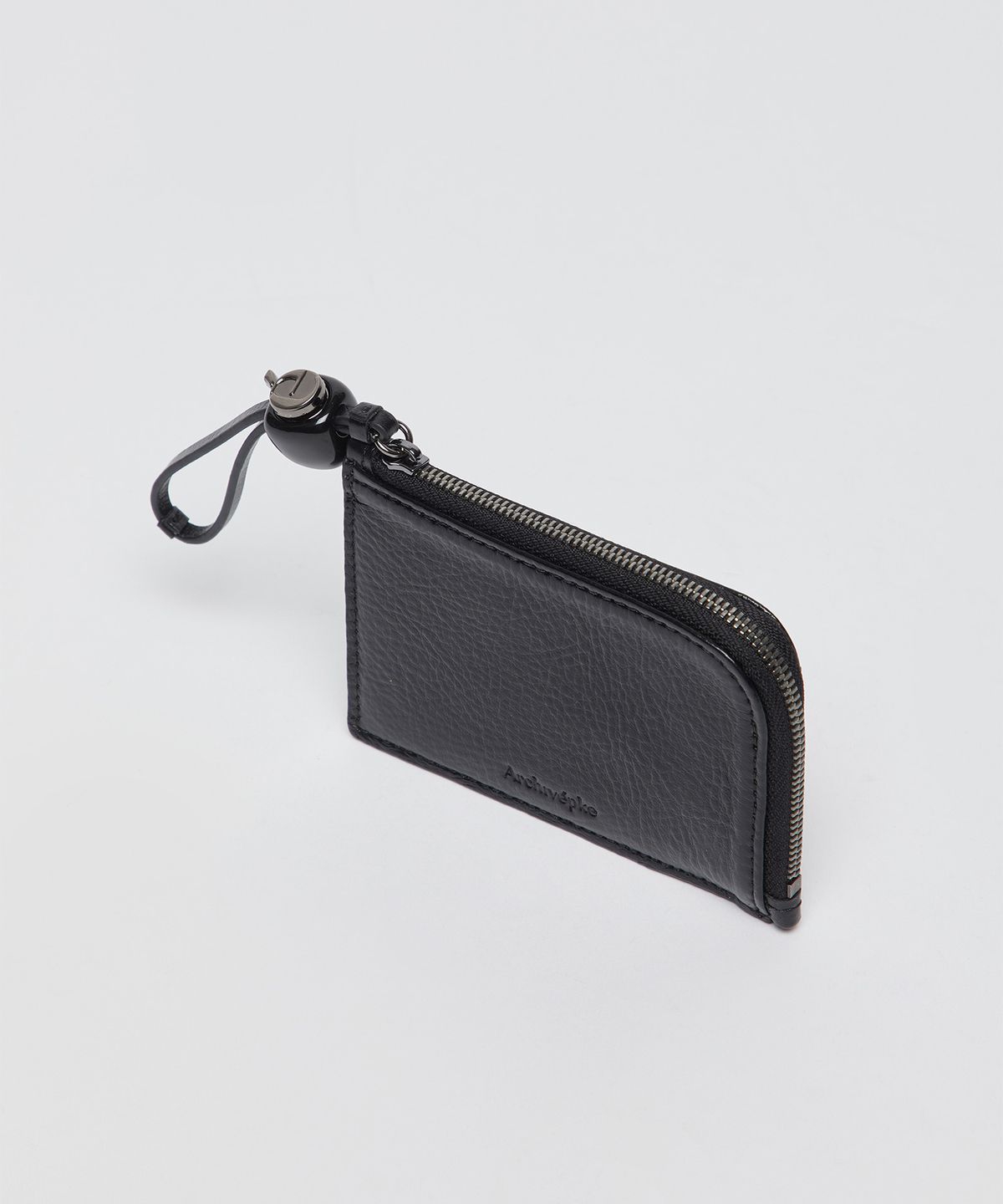 아카이브앱크(ARCHIVEPKE) Formica zip compact wallet(Vintage black)_OVADX26252PDK
