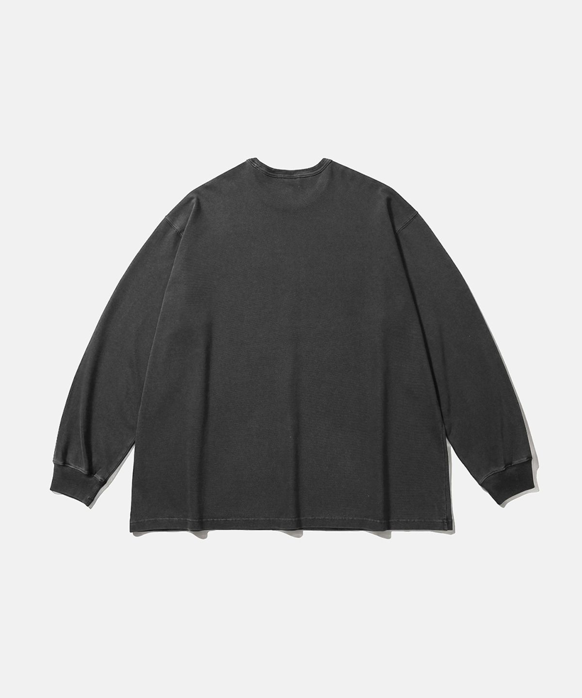 모이프(MOIF) [AW26] GARMENT DYED L/S TEE / DYED CHARCOAL