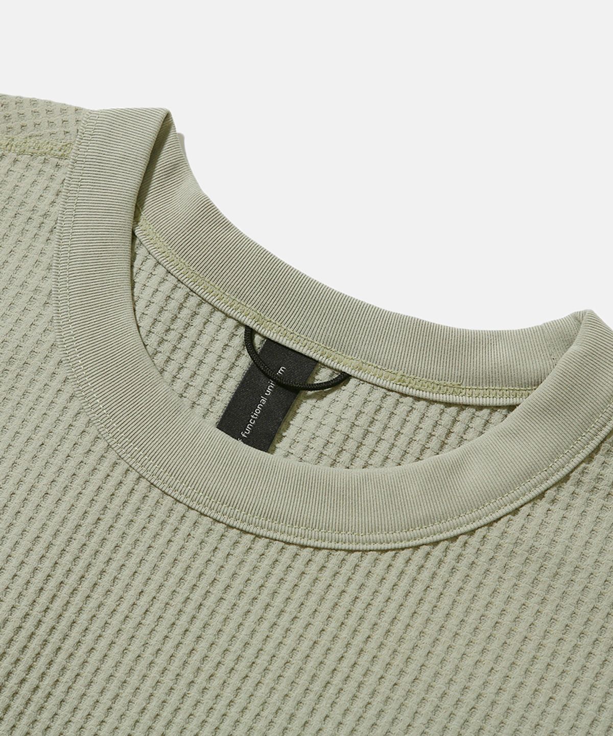 모이프(MOIF) [AW26] ADVANCED WAFFLE L/S TEE / PISTACHIO