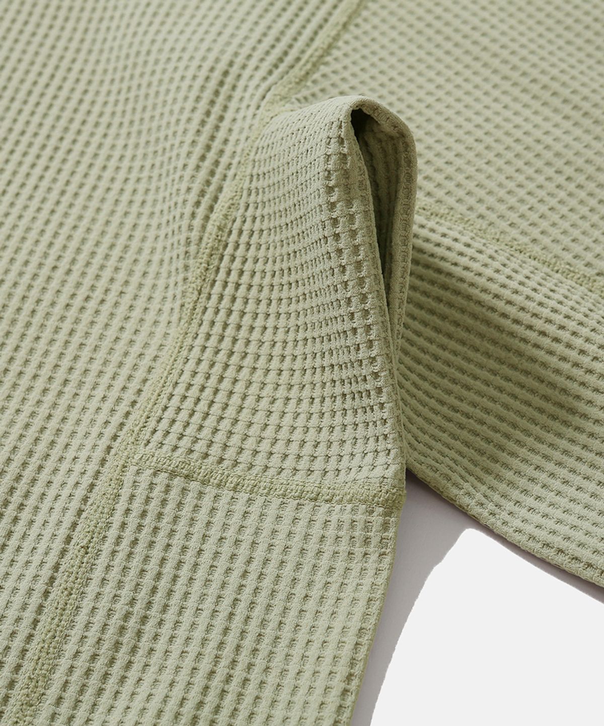 모이프(MOIF) [AW26] ADVANCED WAFFLE L/S TEE / PISTACHIO