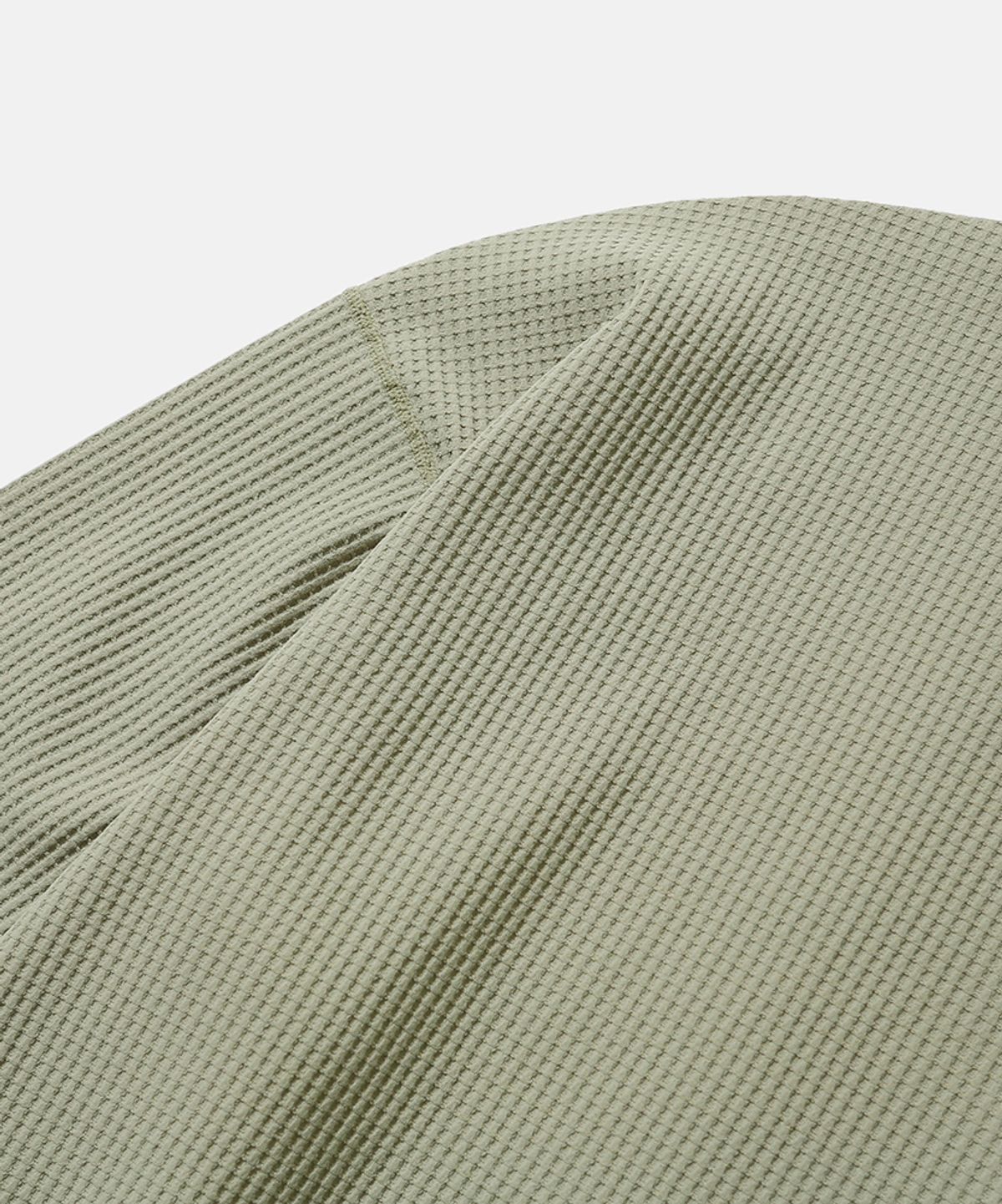모이프(MOIF) [AW26] ADVANCED WAFFLE L/S TEE / PISTACHIO