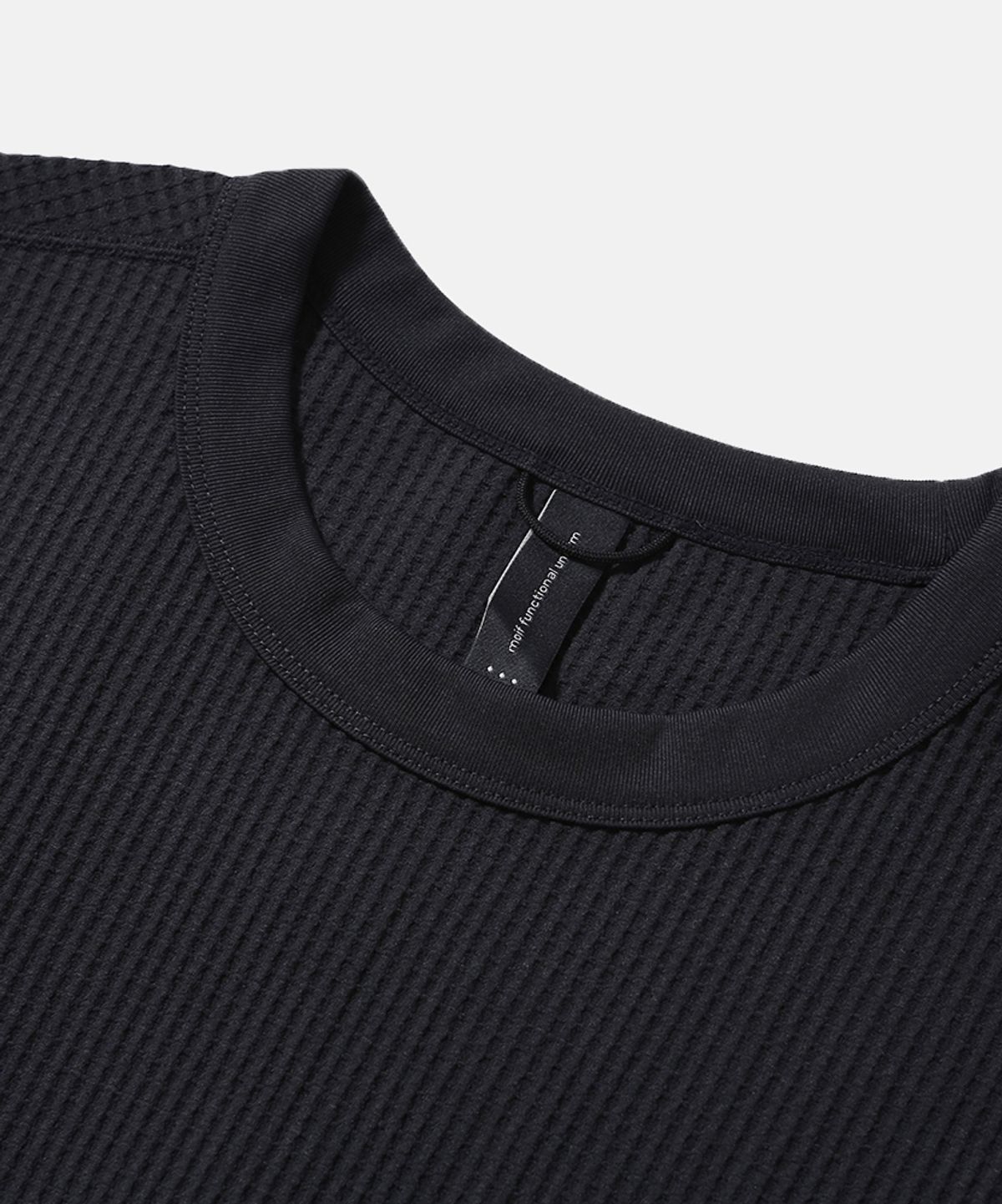모이프(MOIF) [AW26] ADVANCED WAFFLE L/S TEE / CHARCOAL