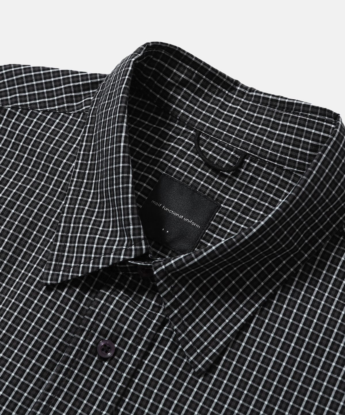 모이프(MOIF) [AW26] FRAT BOY SHIRT / BLACK MICRO CHECK