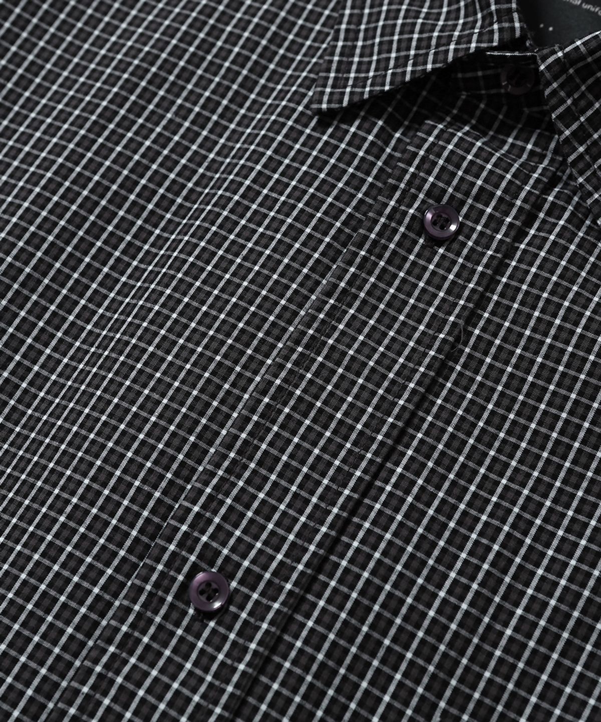 모이프(MOIF) [AW26] FRAT BOY SHIRT / BLACK MICRO CHECK