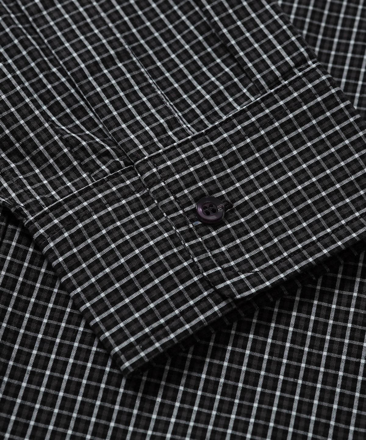 모이프(MOIF) [AW26] FRAT BOY SHIRT / BLACK MICRO CHECK