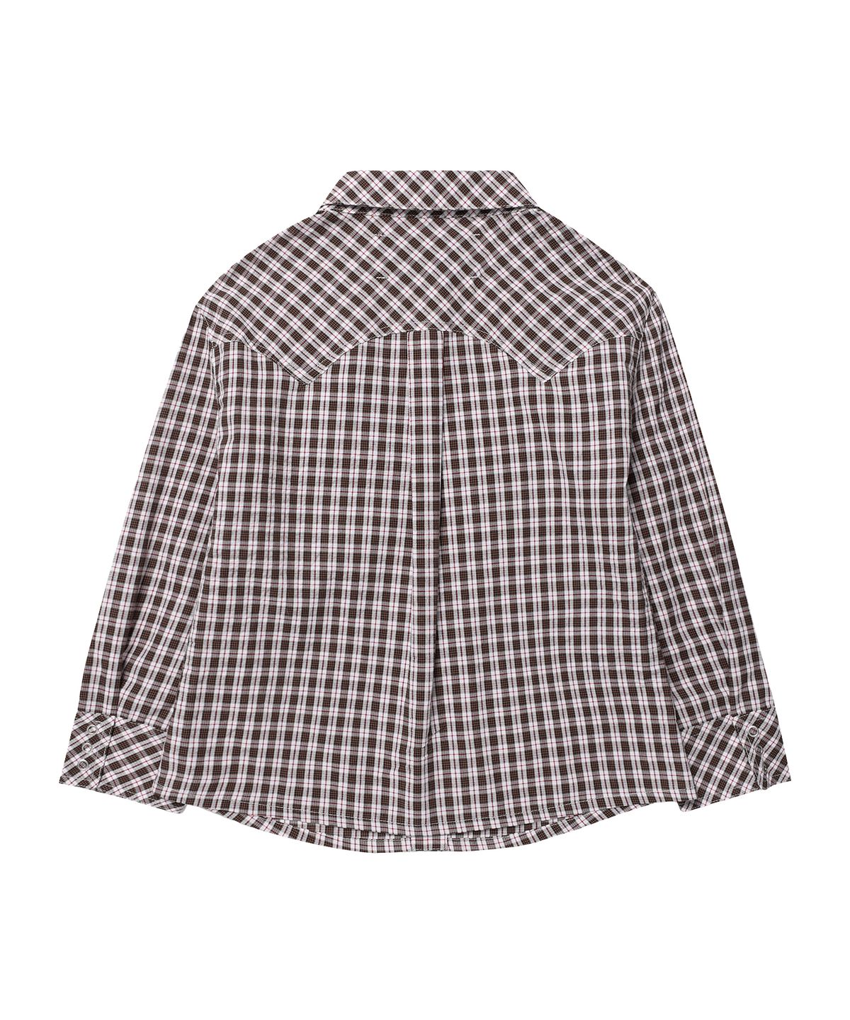 더바이닐하우스(THEVINYLHOUSE) THREE-QUARTER SLEEVE SHIRTS (W) BROWN
