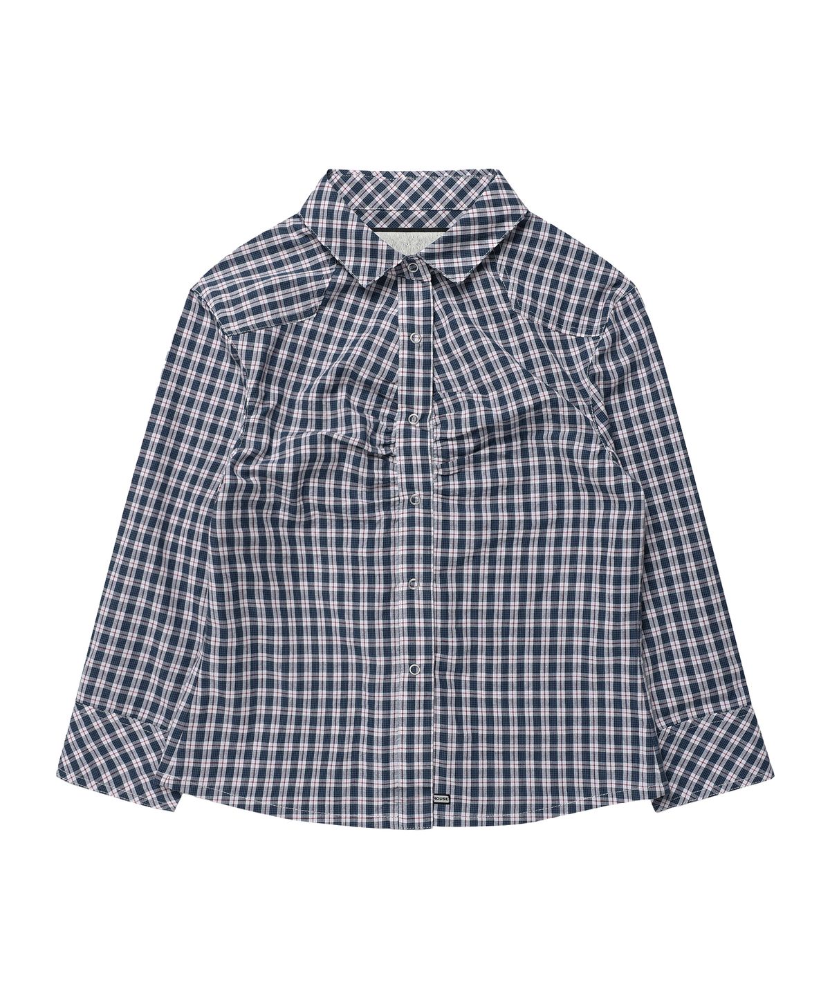 더바이닐하우스(THEVINYLHOUSE) THREE-QUARTER SLEEVE SHIRTS (W) BLUE
