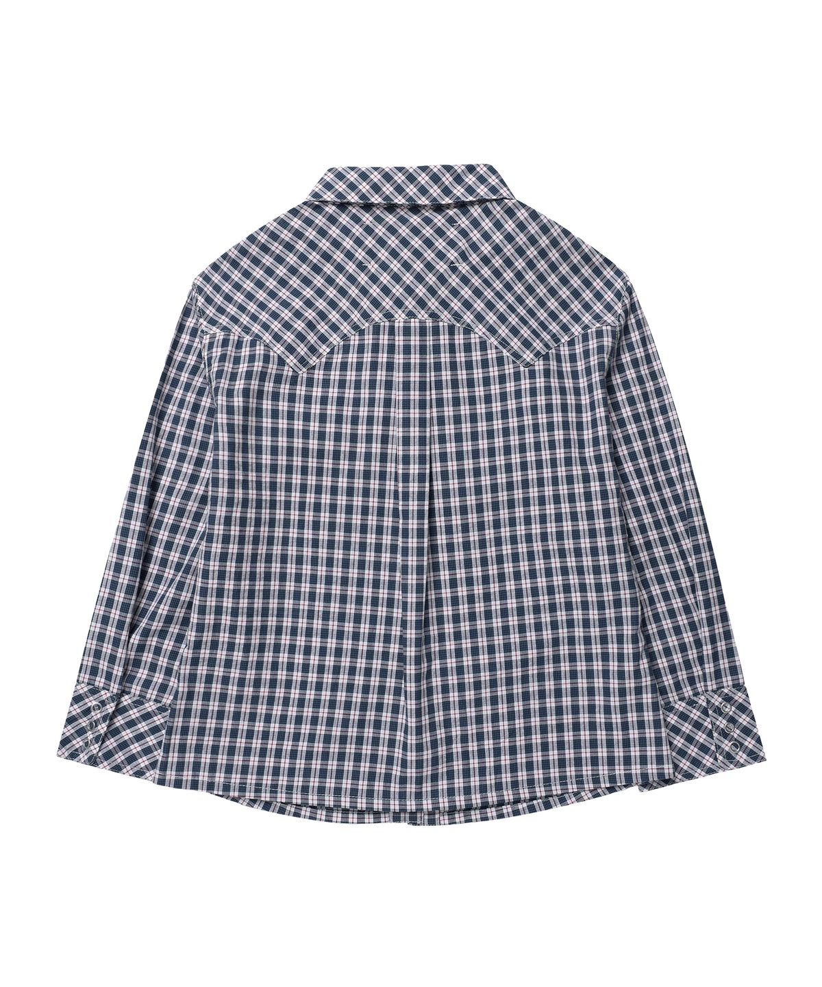 더바이닐하우스(THEVINYLHOUSE) THREE-QUARTER SLEEVE SHIRTS (W) BLUE