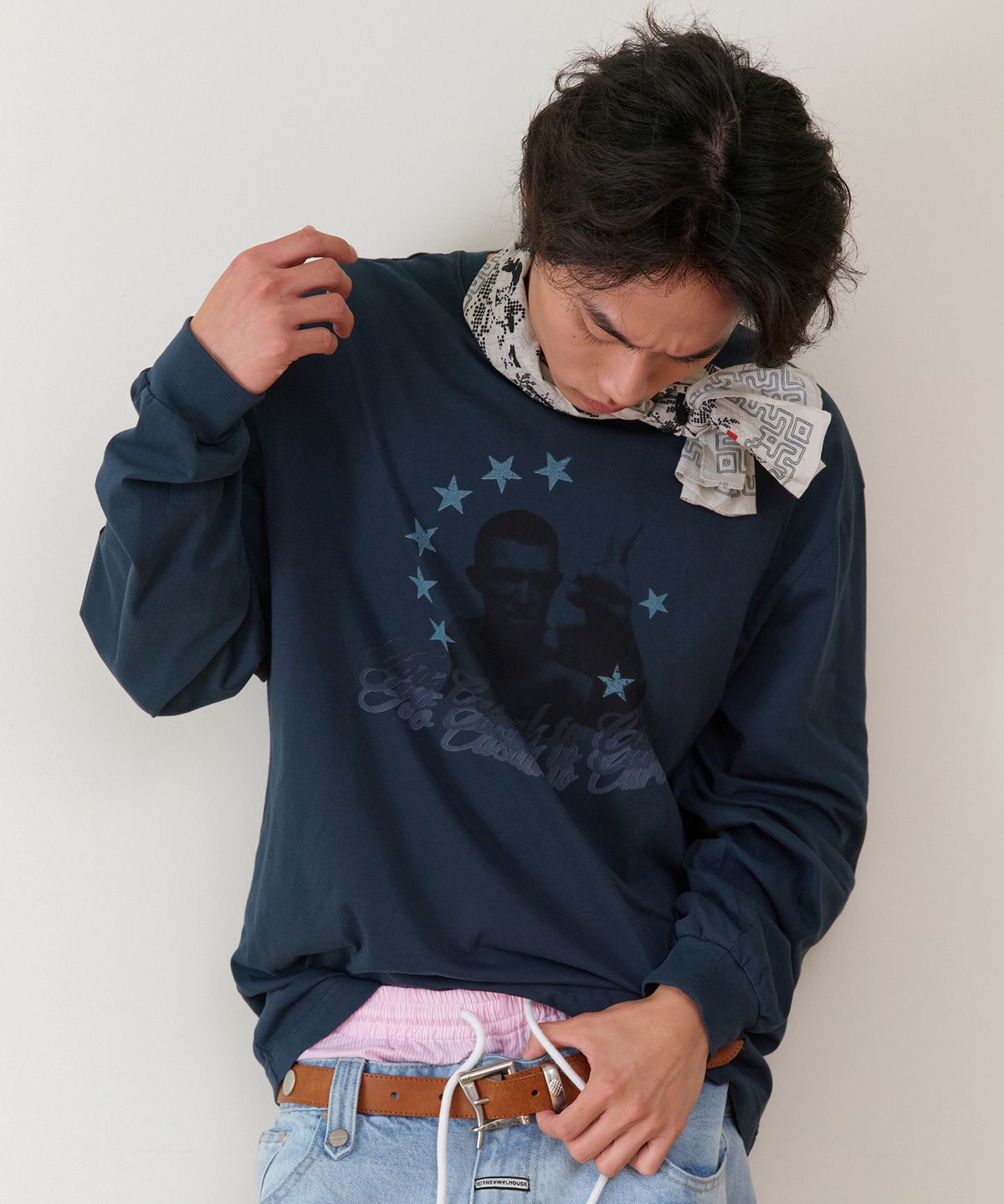 더바이닐하우스(THEVINYLHOUSE) TOO CASUAL LS TEE DEEP GREEN