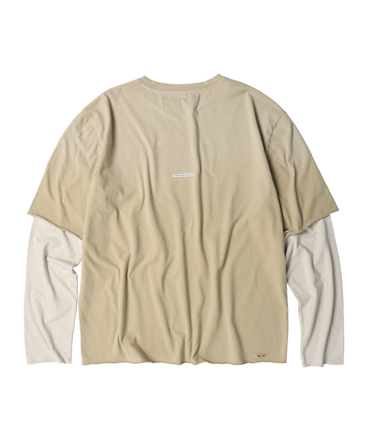 더바이닐하우스(THEVINYLHOUSE) YOURSELF LAYERED LS TEE SAND