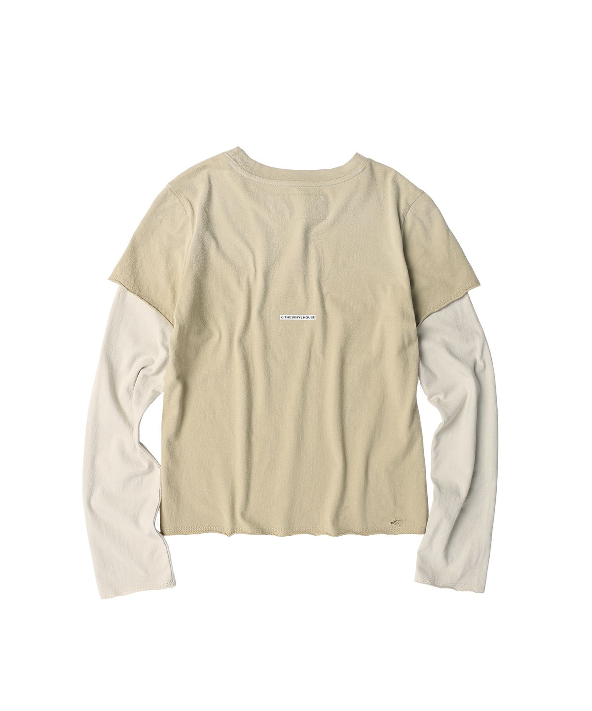 더바이닐하우스(THEVINYLHOUSE) YOURSELF LAYERED LS TEE SAND
