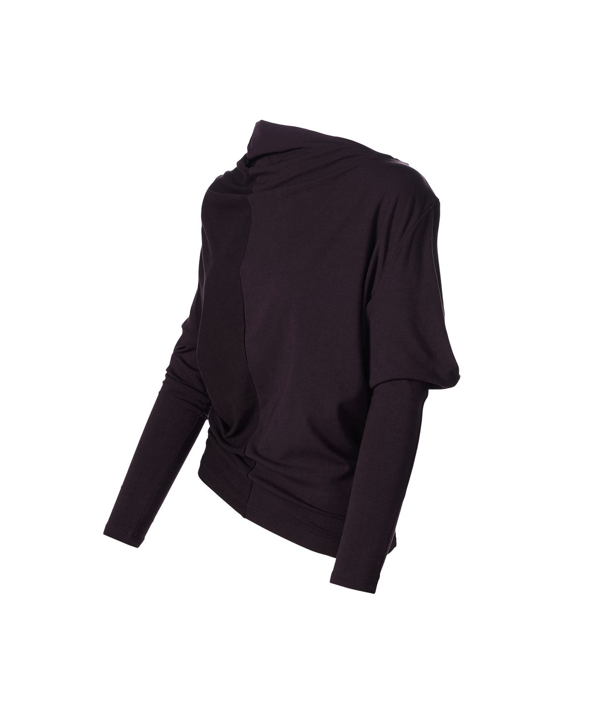 더바이닐하우스(THEVINYLHOUSE) TWISTED DRAPE TOP(W) PURPLE