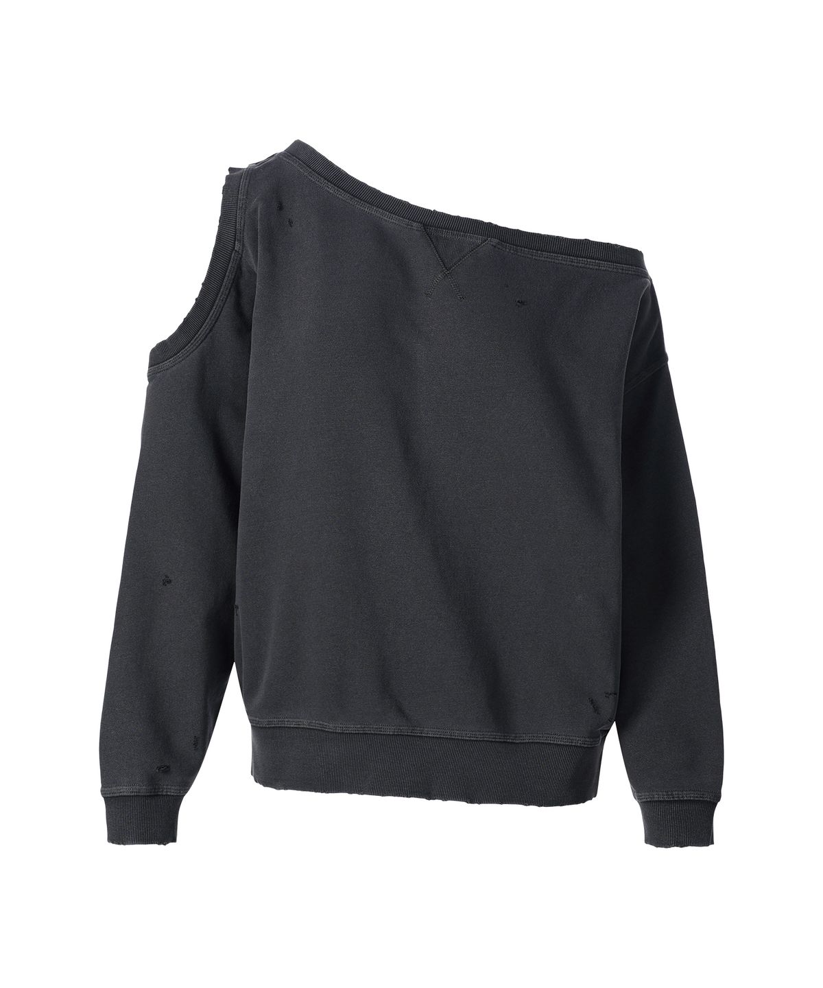 더바이닐하우스(THEVINYLHOUSE) OPEN SHOULDER SWEATSHIRTS(W) CHARCOAL