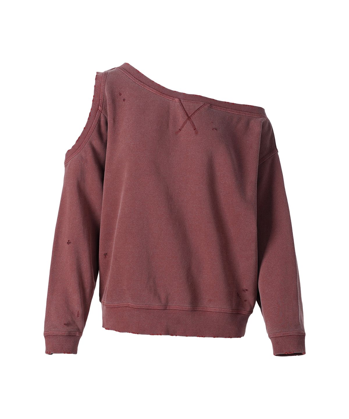 더바이닐하우스(THEVINYLHOUSE) OPEN SHOULDER SWEATSHIRTS(W) BRICK