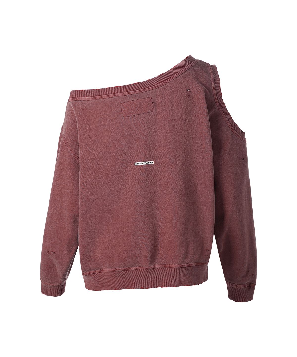 더바이닐하우스(THEVINYLHOUSE) OPEN SHOULDER SWEATSHIRTS(W) BRICK