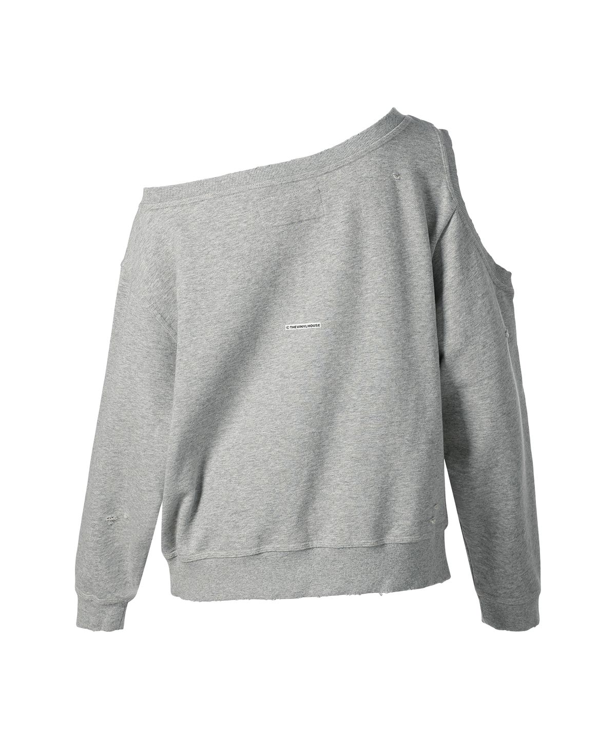 더바이닐하우스(THEVINYLHOUSE) OPEN SHOULDER SWEATSHIRTS(W) GREY