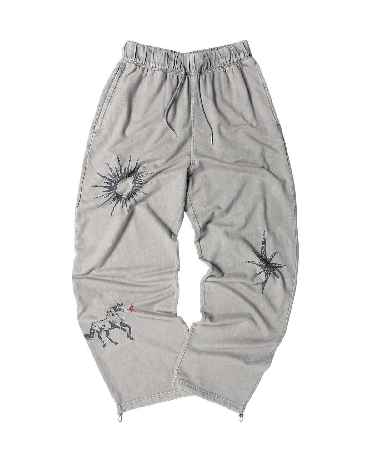더바이닐하우스(THEVINYLHOUSE) RODEO WASHED SWEAT PANTS GREY