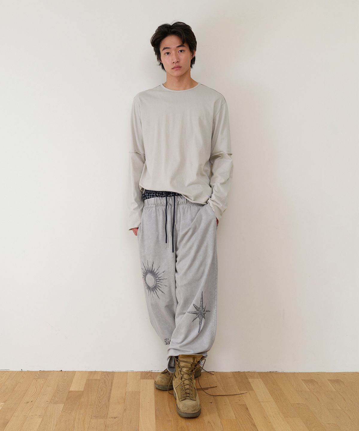 더바이닐하우스(THEVINYLHOUSE) RODEO WASHED SWEAT PANTS GREY