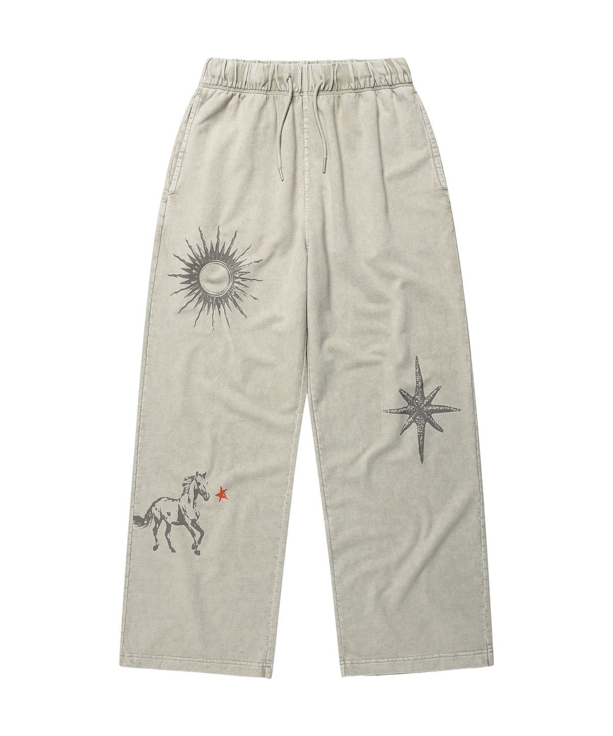 더바이닐하우스(THEVINYLHOUSE) RODEO WASHED SWEAT PANTS BEIGE