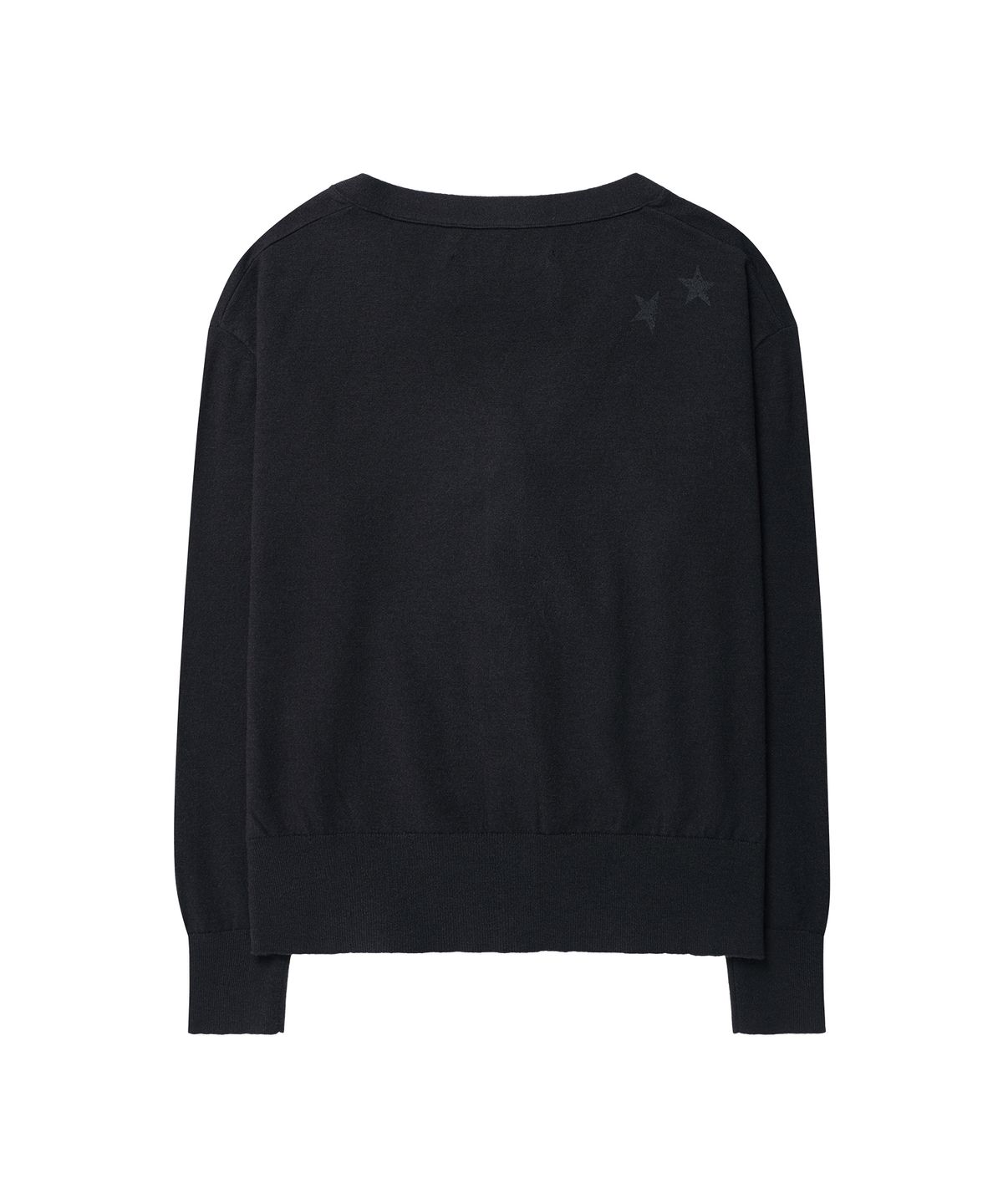 더바이닐하우스(THEVINYLHOUSE) BASIC V NECK CARDIGAN(W) BLACK