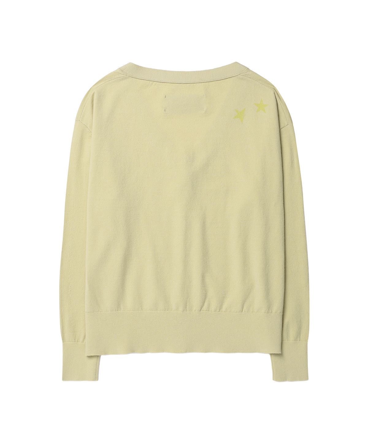 더바이닐하우스(THEVINYLHOUSE) BASIC V NECK CARDIGAN(W) YELLOW