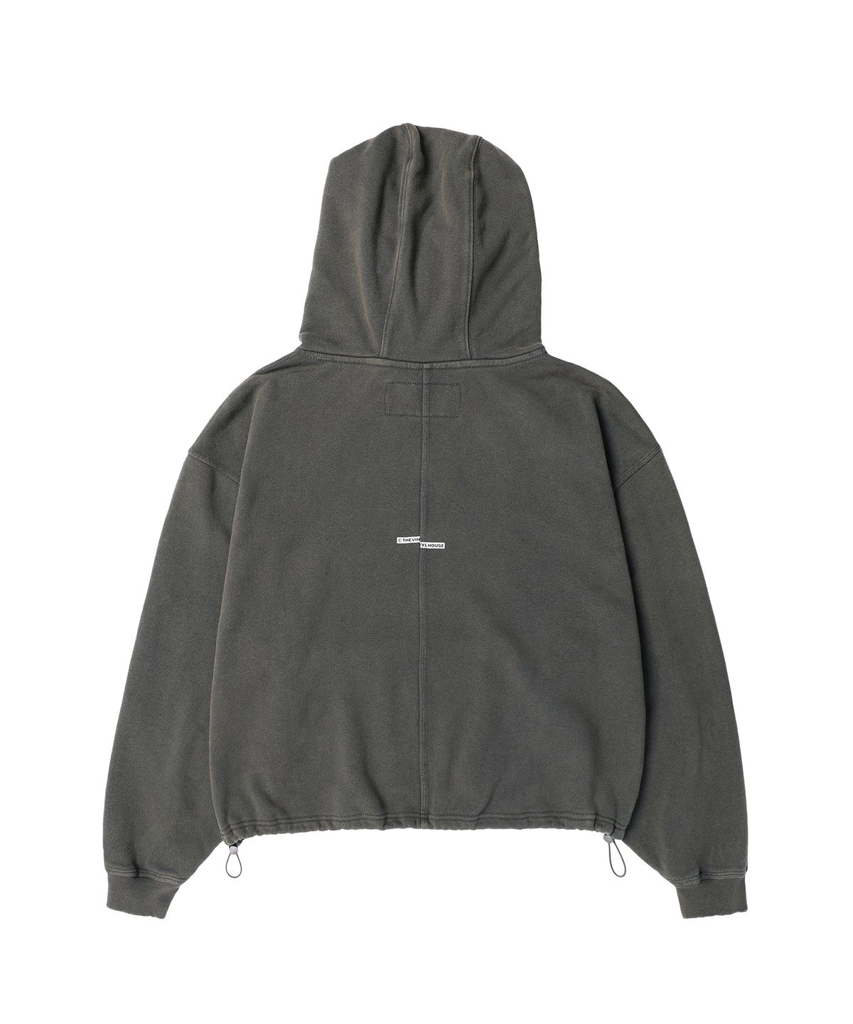 더바이닐하우스(THEVINYLHOUSE) STRING WASHED HOODIE CHARCOAL