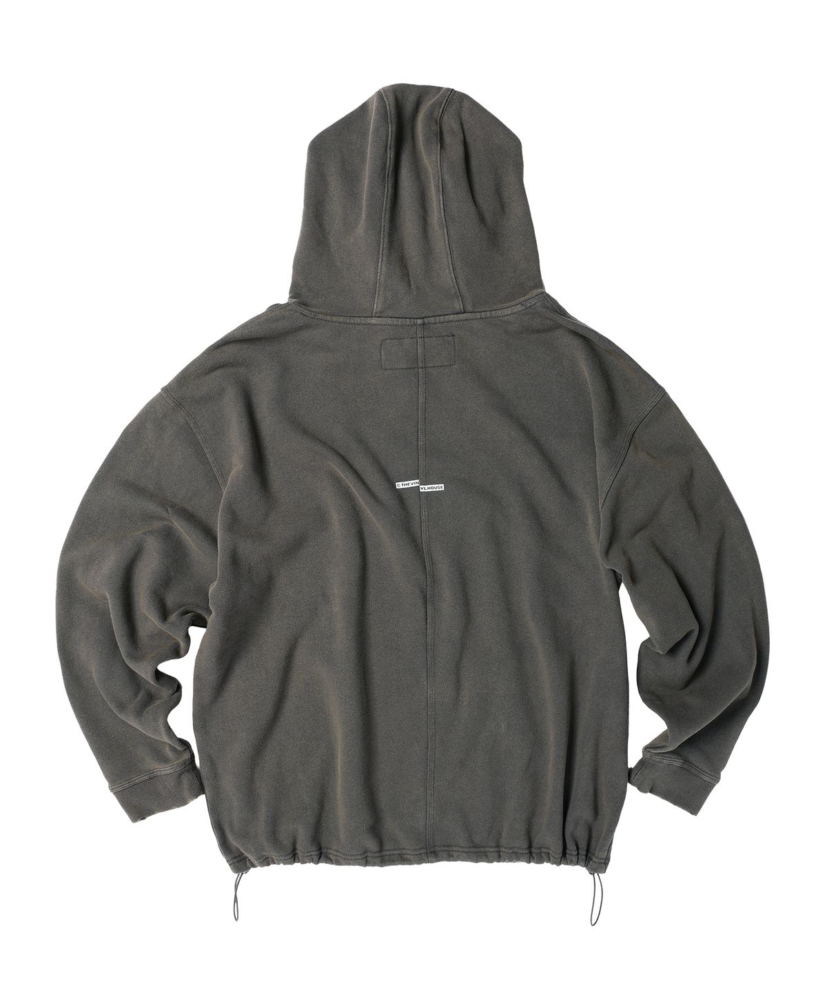 더바이닐하우스(THEVINYLHOUSE) STRING WASHED HOODIE CHARCOAL