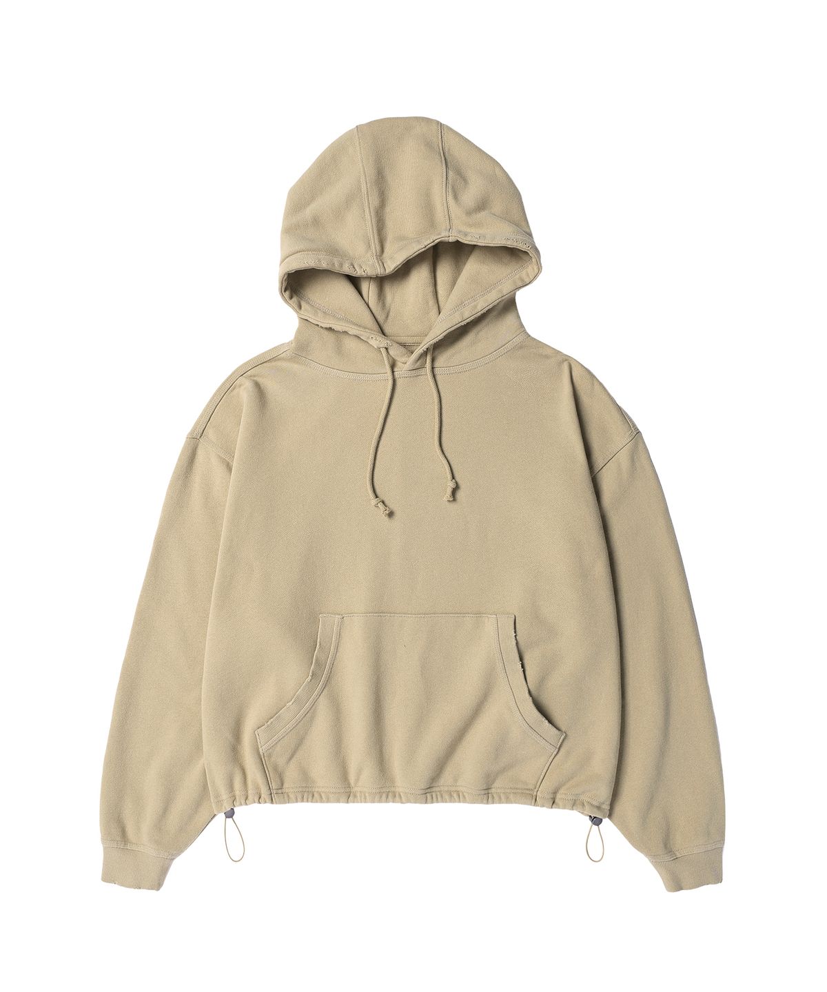 더바이닐하우스(THEVINYLHOUSE) STRING WASHED HOODIE SAND