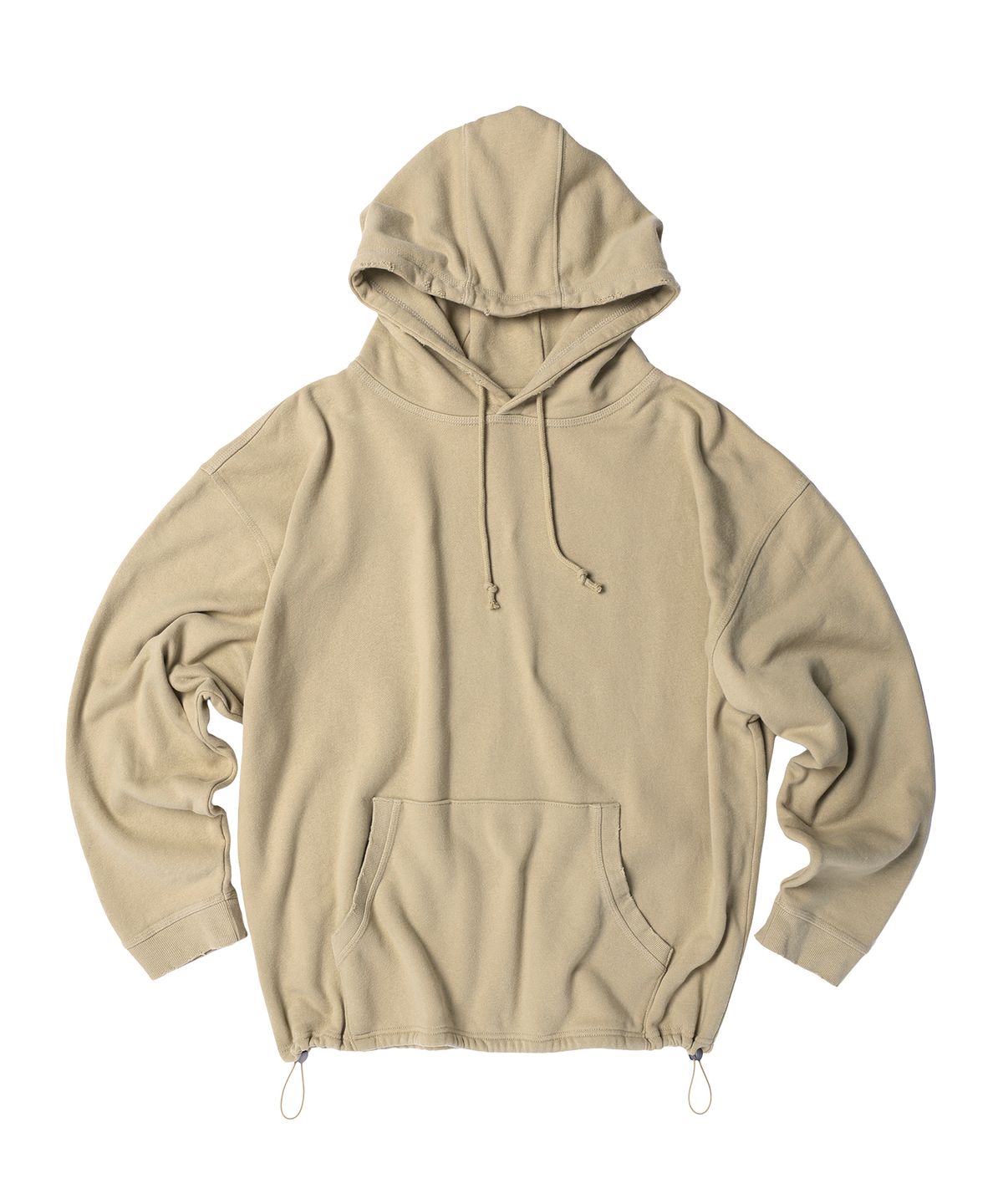 더바이닐하우스(THEVINYLHOUSE) STRING WASHED HOODIE SAND