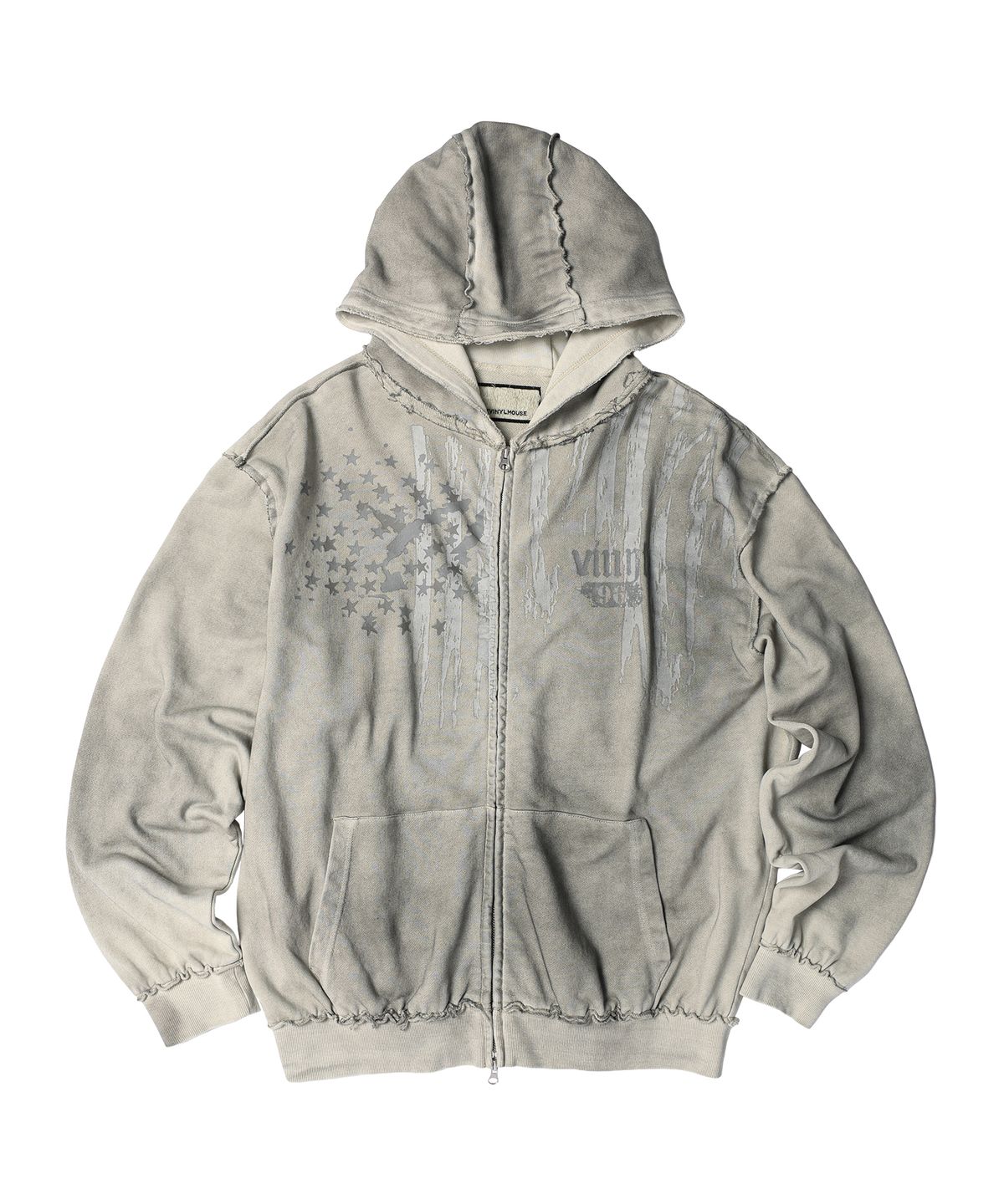 더바이닐하우스(THEVINYLHOUSE) AMERICA HOODIE ZIP-UP BEIGE