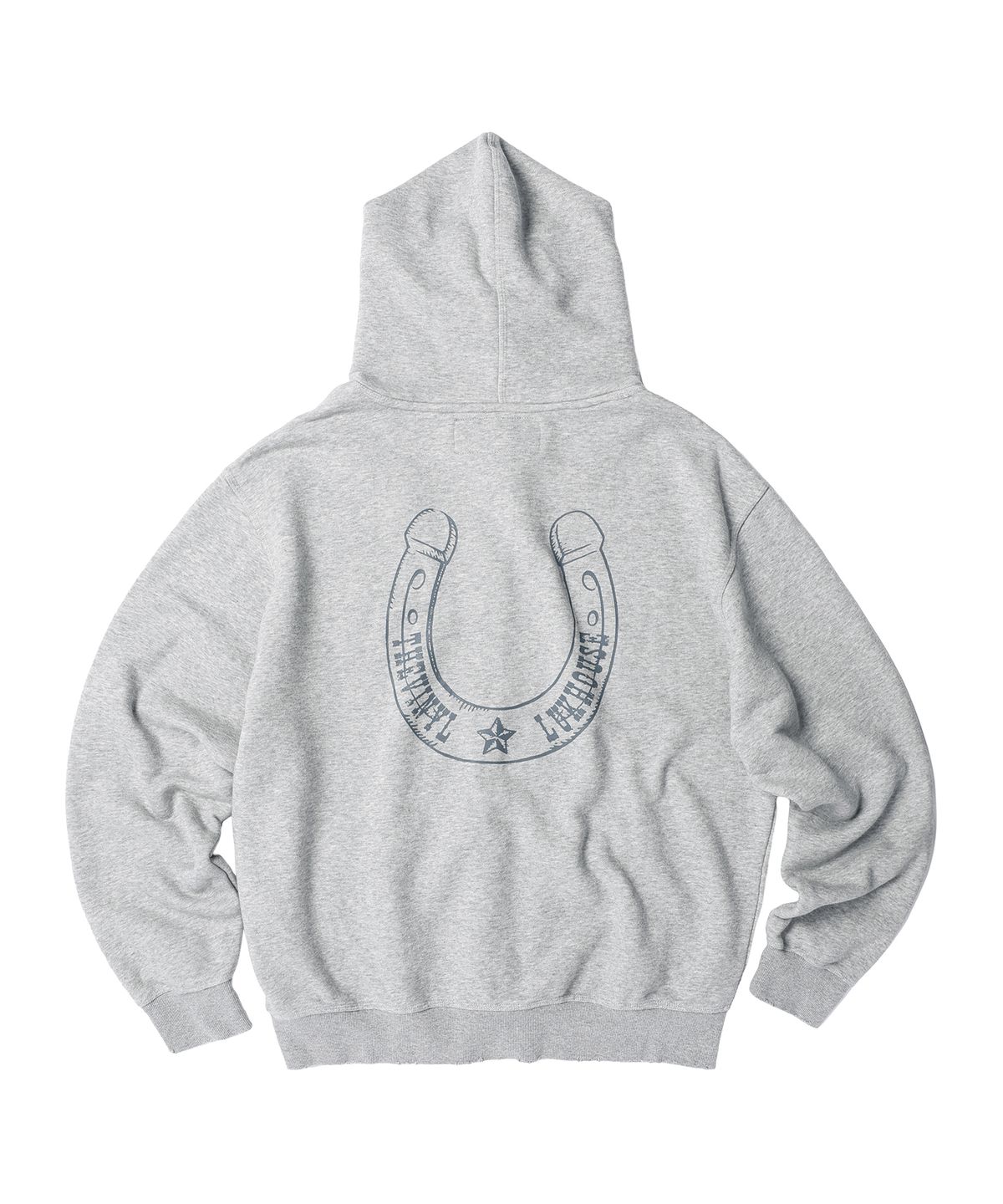 더바이닐하우스(THEVINYLHOUSE) LUCKY HOUSE HOODIE ZIP-UP GREY