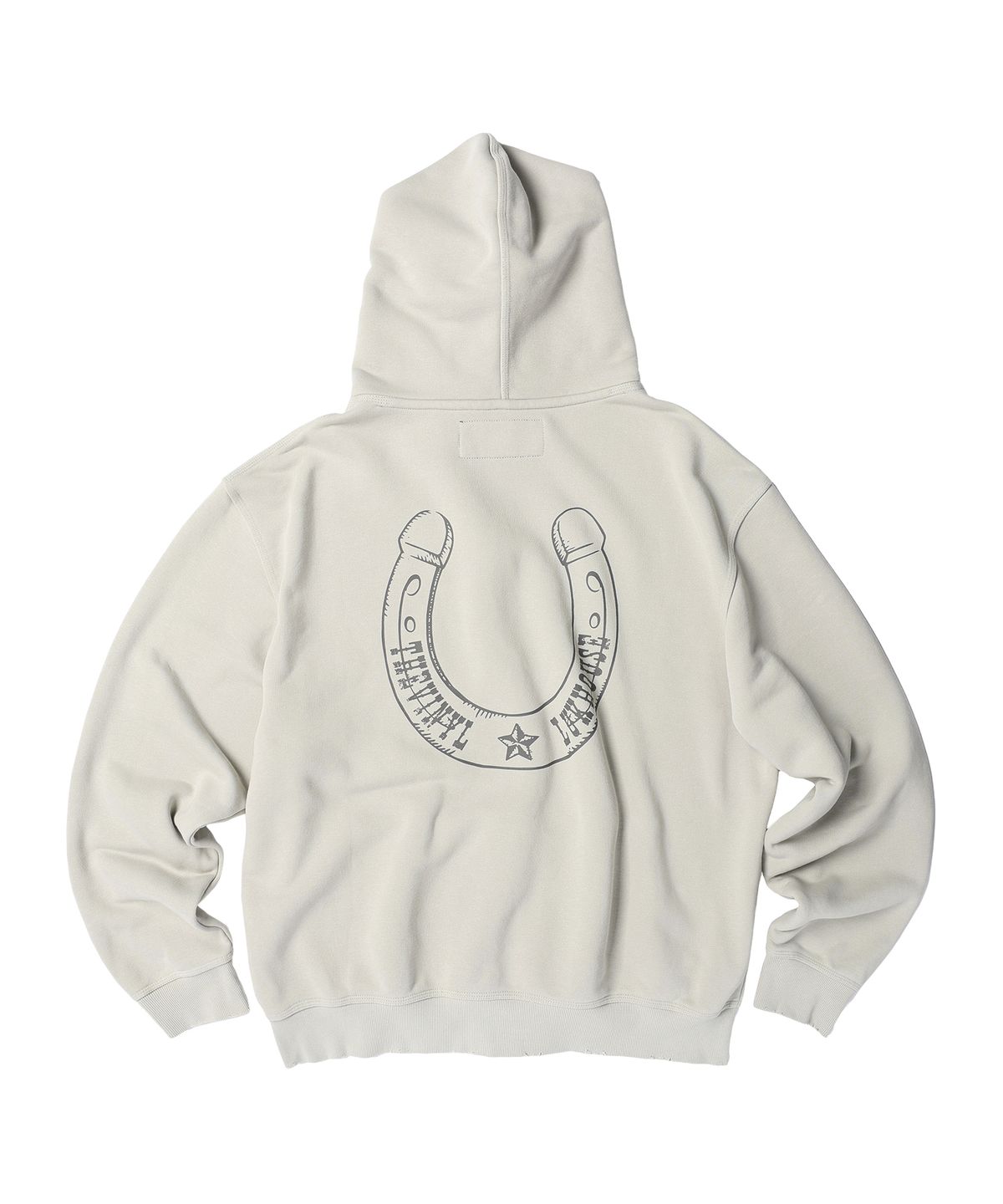 더바이닐하우스(THEVINYLHOUSE) LUCKY HOUSE HOODIE ZIP-UP BEIGE