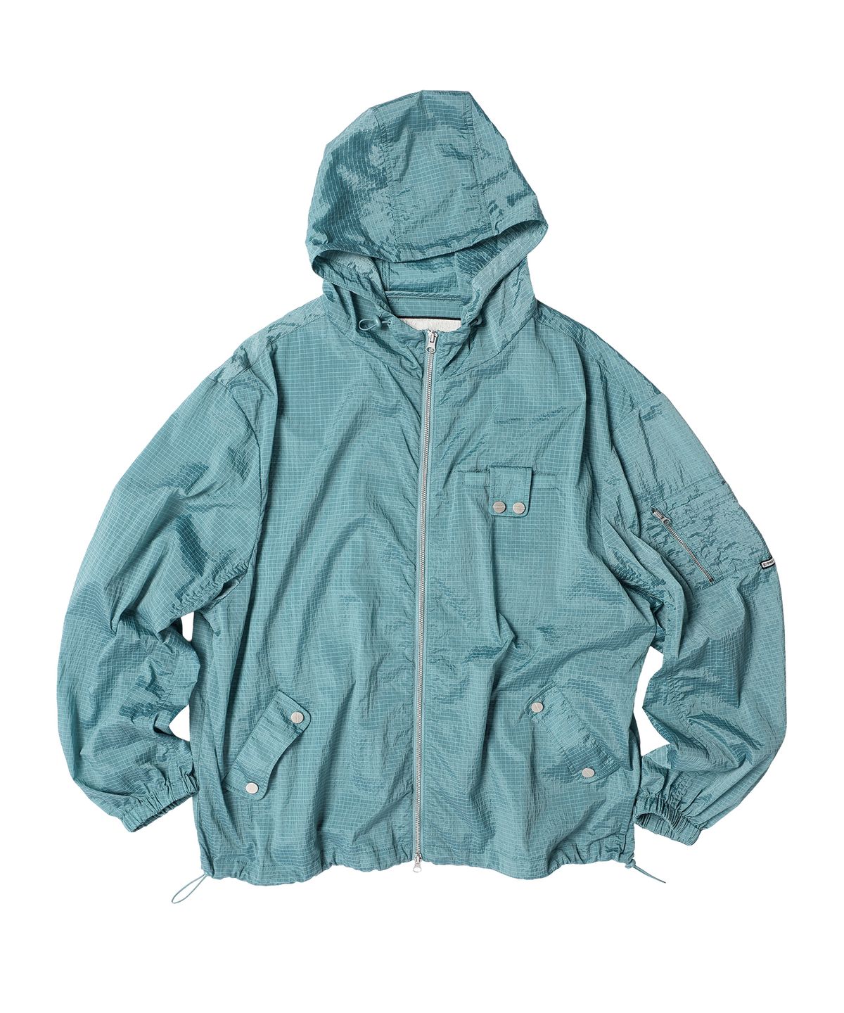 더바이닐하우스(THEVINYLHOUSE) RIBSTOP SHEER WINDBREAKER BLUE