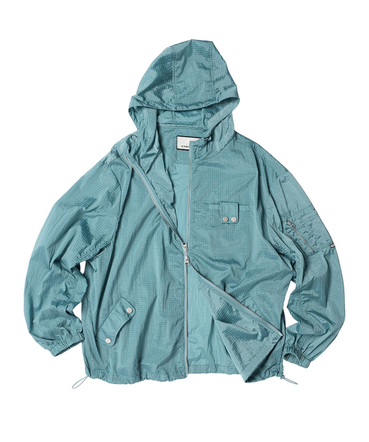 더바이닐하우스(THEVINYLHOUSE) RIBSTOP SHEER WINDBREAKER BLUE