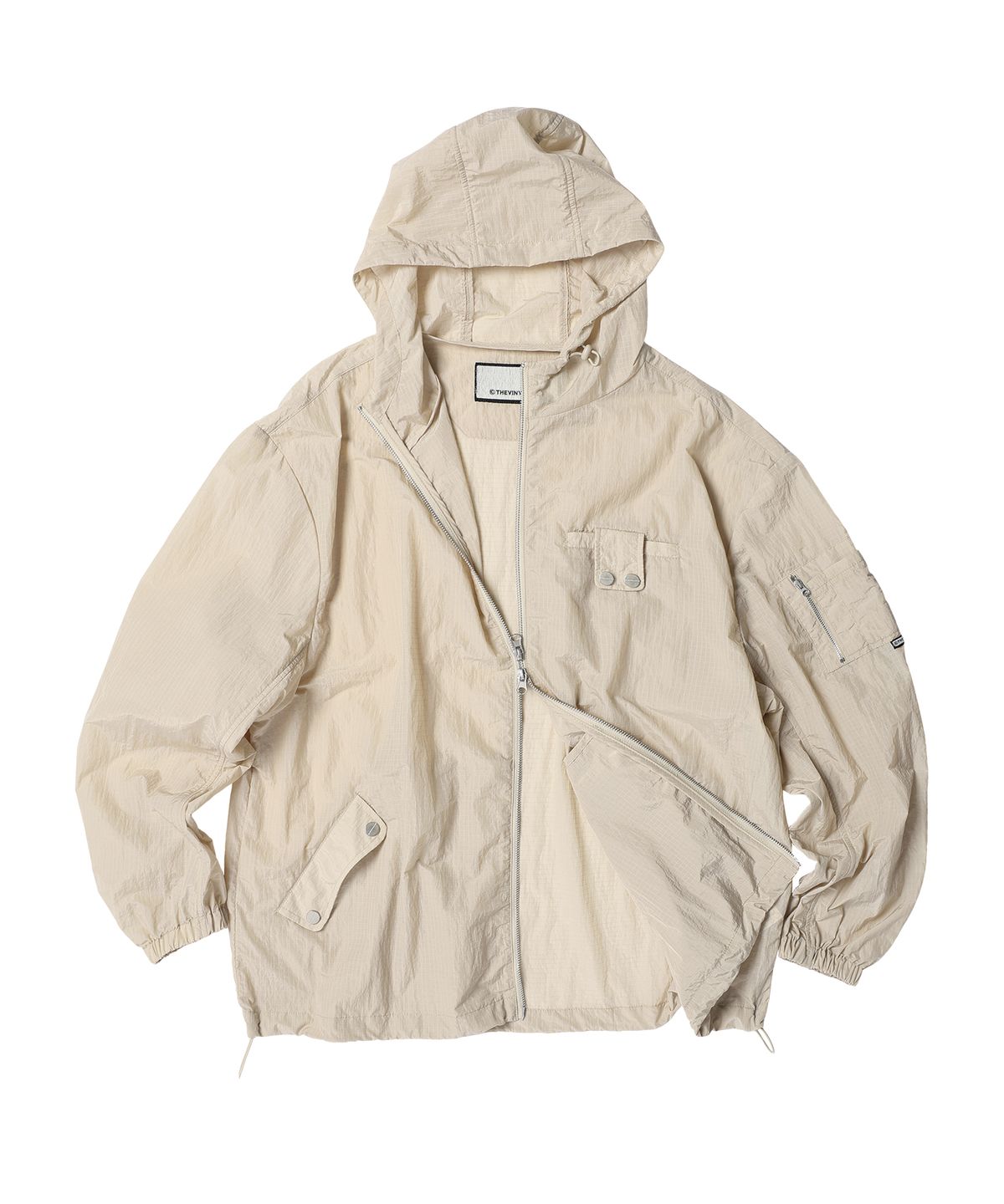 더바이닐하우스(THEVINYLHOUSE) RIBSTOP SHEER WINDBREAKER BEIGE