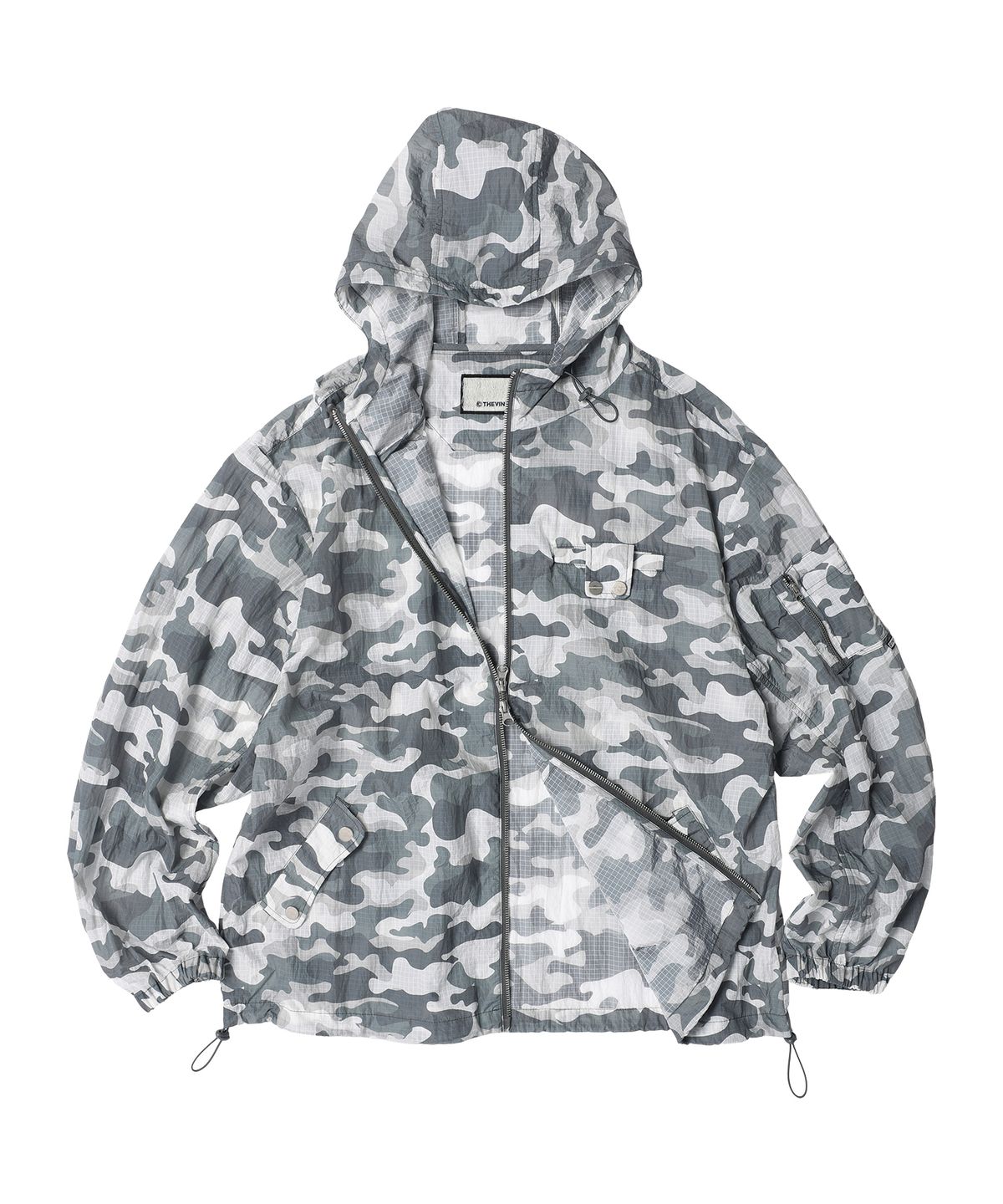 더바이닐하우스(THEVINYLHOUSE) RIBSTOP SHEER WINDBREAKER CAMO