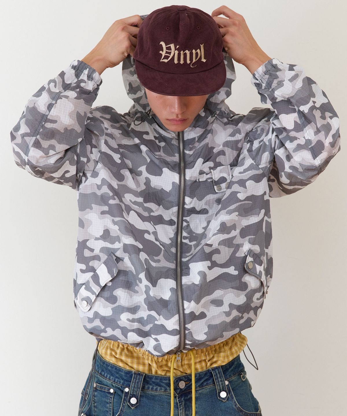 더바이닐하우스(THEVINYLHOUSE) RIBSTOP SHEER WINDBREAKER CAMO