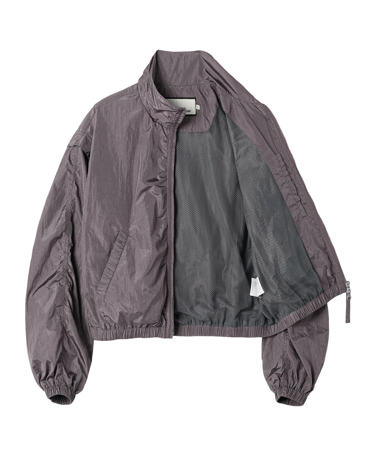 더바이닐하우스(THEVINYLHOUSE) SHIRRING OVER NYLON JACKET PURPLE