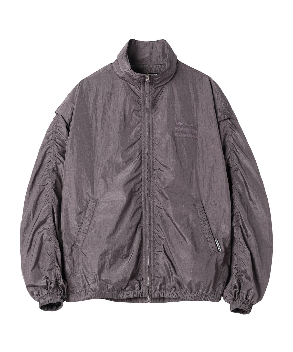 더바이닐하우스(THEVINYLHOUSE) SHIRRING OVER NYLON JACKET PURPLE