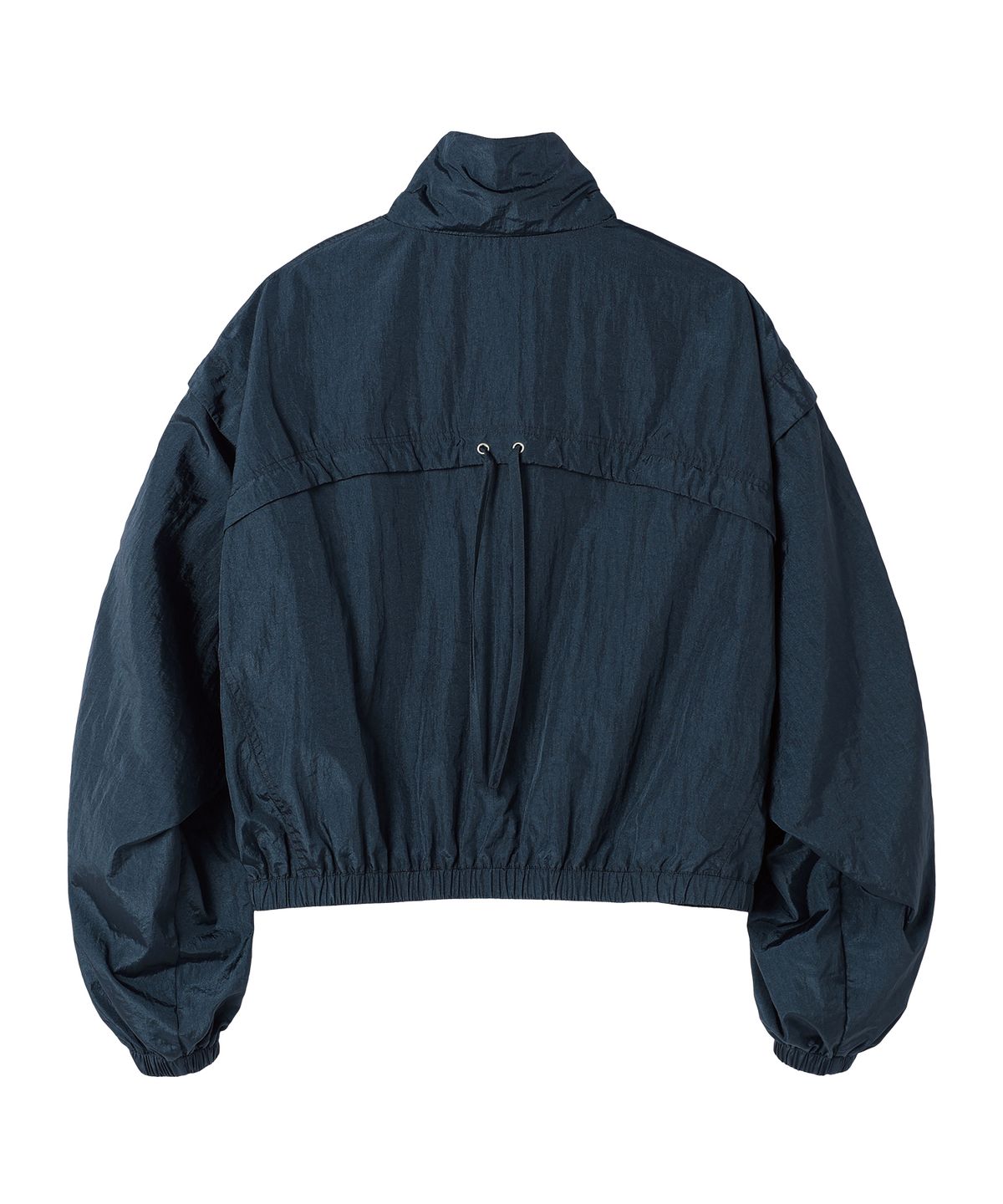 더바이닐하우스(THEVINYLHOUSE) SHIRRING OVER NYLON JACKET NAVY