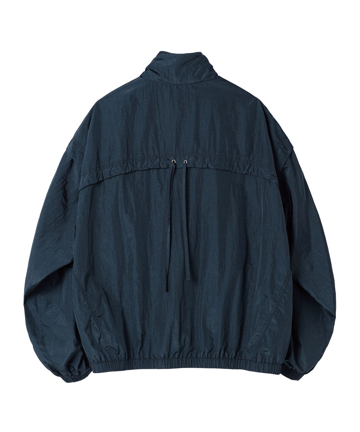 더바이닐하우스(THEVINYLHOUSE) SHIRRING OVER NYLON JACKET NAVY