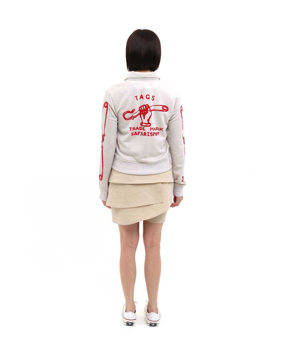 사파리스팟(SAFARISPOT) 에스 클레프 랩 스커트 팬츠 (베이지)