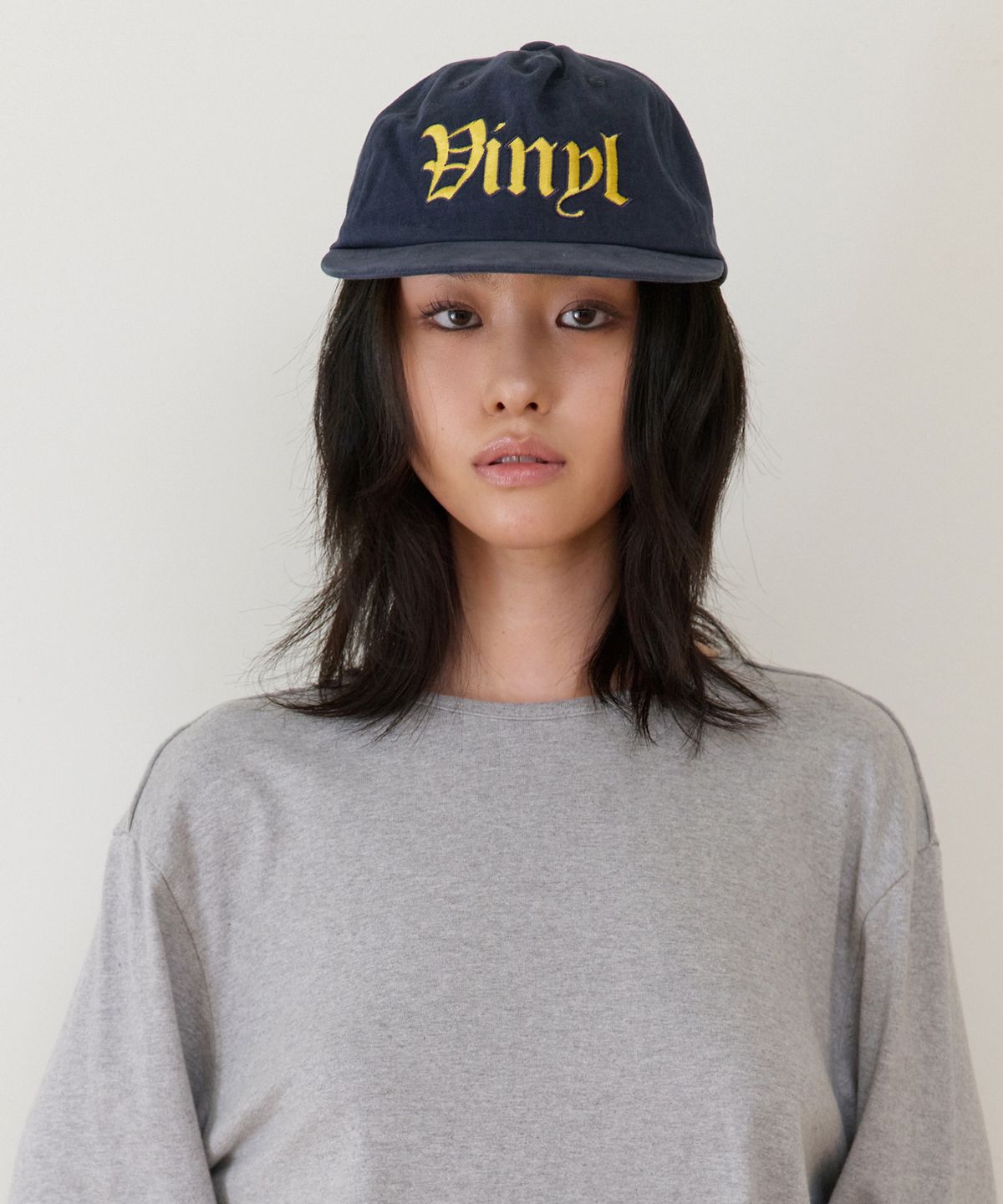 더바이닐하우스(THEVINYLHOUSE) OLD HOUSE BALL CAP NAVY