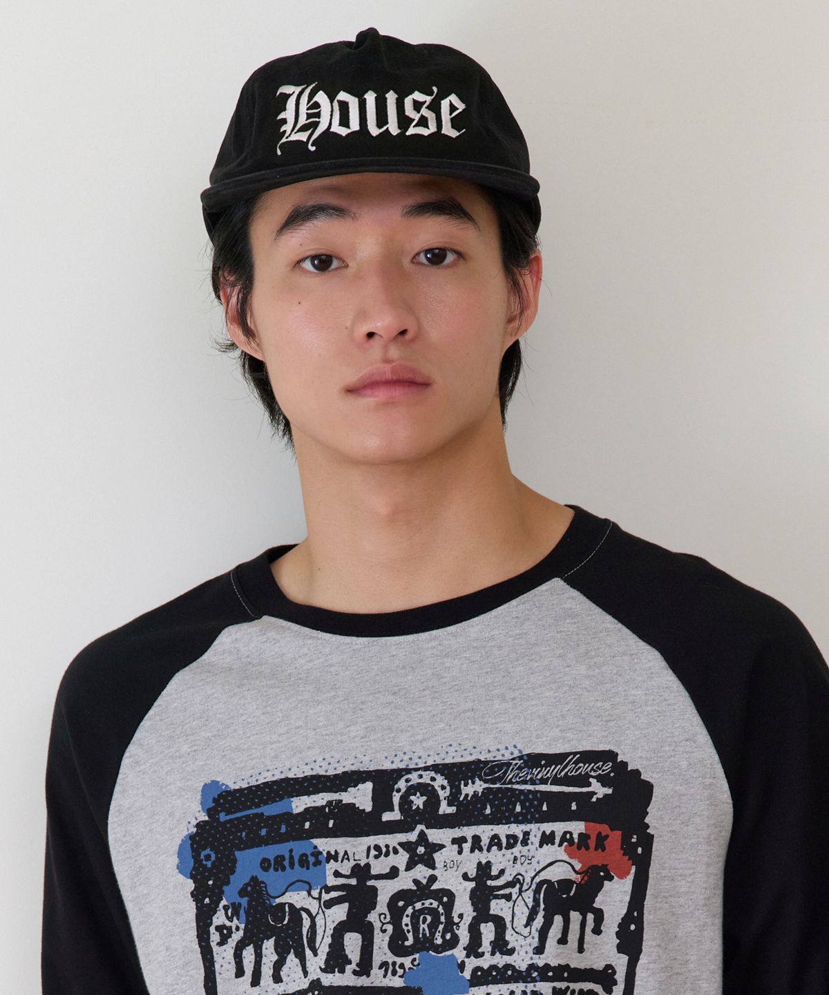 더바이닐하우스(THEVINYLHOUSE) OLD HOUSE BALL CAP BLACK
