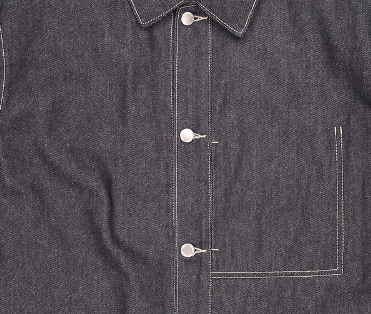 가먼트레이블(GARMENT LABLE) Minimal Trucker Jacket - Indigo / Semi Over L